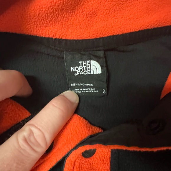 Orange The North face Large Fleece - Picture 3 of 4